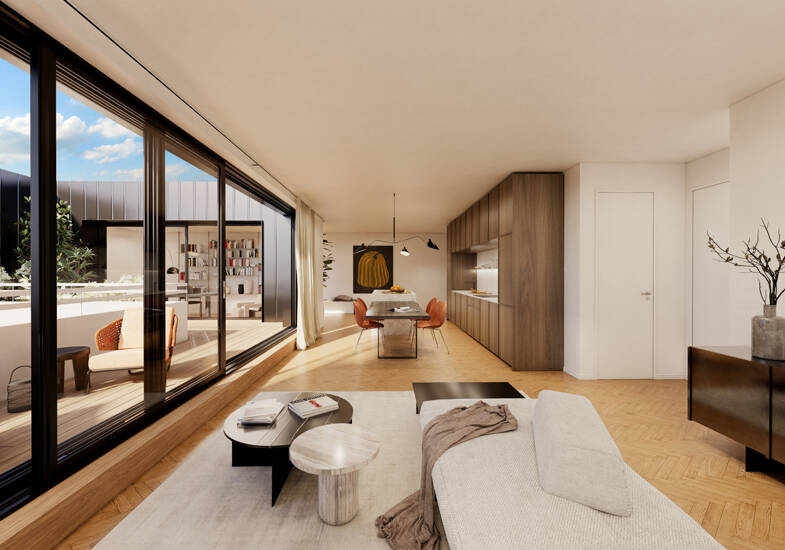 Wohnung zum Kauf - Neubau 2.590.000 € 3 Zimmer 137,1 m² Dachgeschoss, 5. Geschoss Wöhlertstraße 21 Mitte Berlin 10115