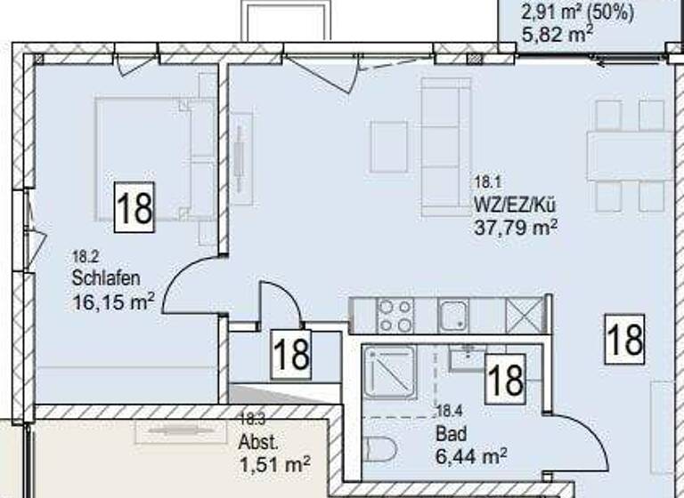 Wohnung zur Miete 835 € 2 Zimmer 65 m² frei ab sofort Haimbach Fulda 36041
