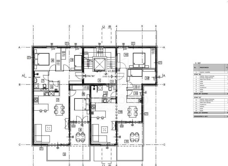 Wohnung zum Kauf 422.332 € 3 Zimmer 94 m² 3. Geschoss Porec Luka