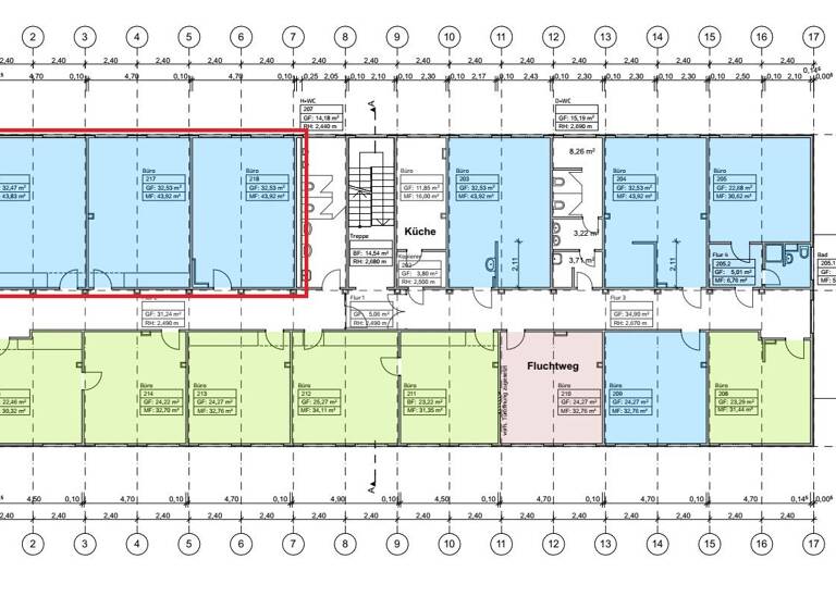 Bürofläche zur Miete provisionsfrei 6,50 € 131,7 m² Bürofläche Stötteritz Leipzig 04299