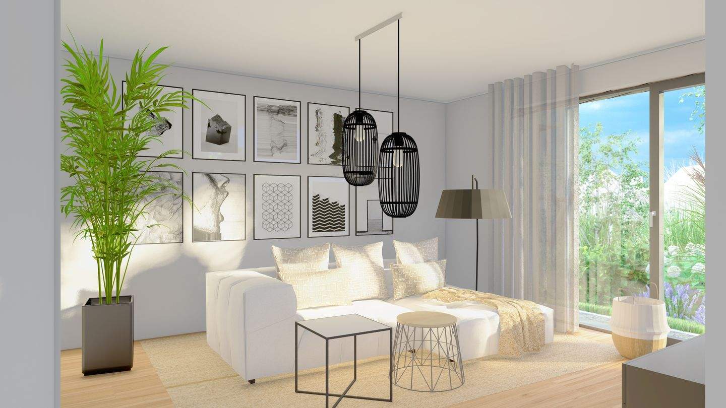 Immobilie in Oettingen i.Bay. - Modern geschnittene 3-Zimmer Wohnung mit Terrasse und Stellplatz in einem Mehrfamilienhaus - Bild 2