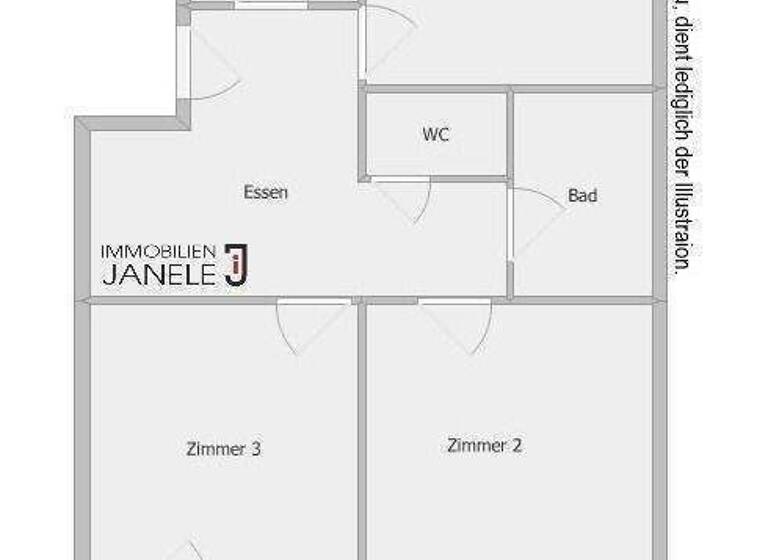 Wohnung zur Miete 1.200 € 3,5 Zimmer 80,5 m² 1. Geschoss Sallern-Gallingkofen Regensburg 93057