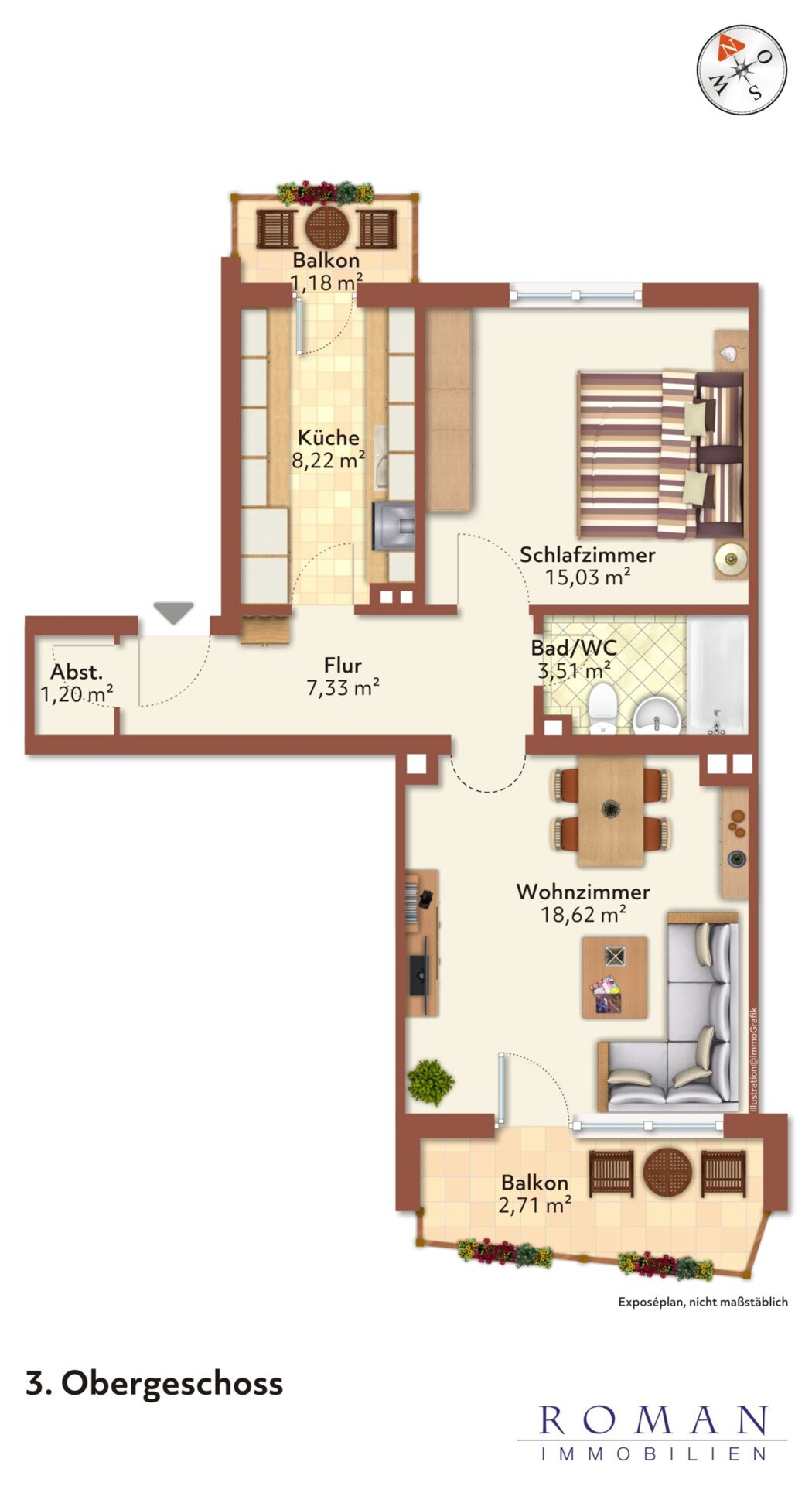 Wohnung zum Kauf 180.000 € 2 Zimmer 56,7 m²<br/>Wohnfläche 3.<br/>Geschoss Steinbühl Nürnberg 90443