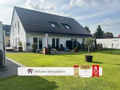 Doppelhaushälfte zur Miete 1.485 € 5 Zimmer 135 m² 50 m² Grundstück Zschortau Rackwitz 04519