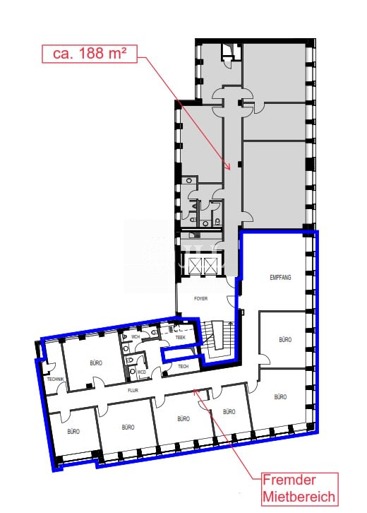 Bürofläche zur Miete 19,90 € 376 m²<br/>Bürofläche Stadtmitte Düsseldorf 40212