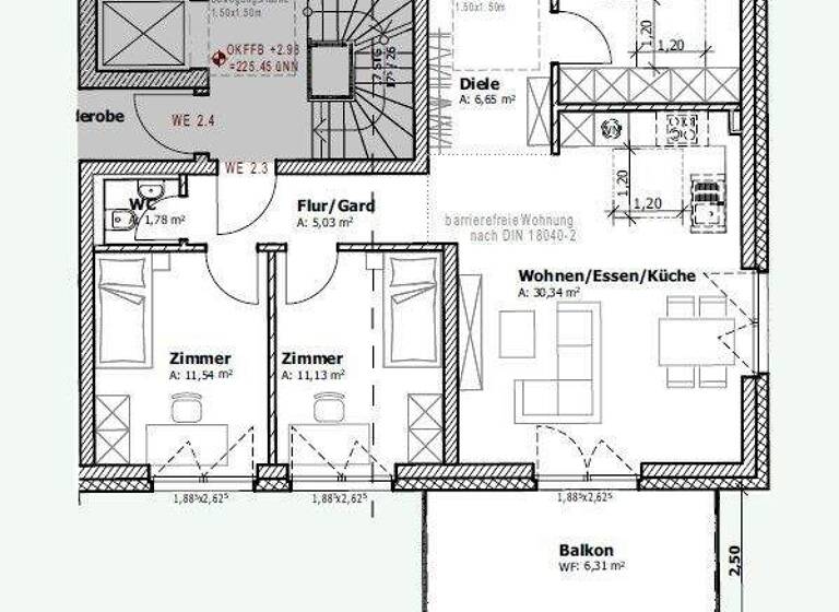 Wohnung zum Kauf - Erstbezug 517.806 € 4 Zimmer 95,9 m² 1. Geschoss Nordöstlicher Stadtteil Schweinfurt 97422