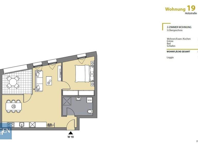 Wohnung zum Kauf - Erstbezug 425.000 € 2 Zimmer 56,6 m² EG Holzstraße 1 Lustenau 6890