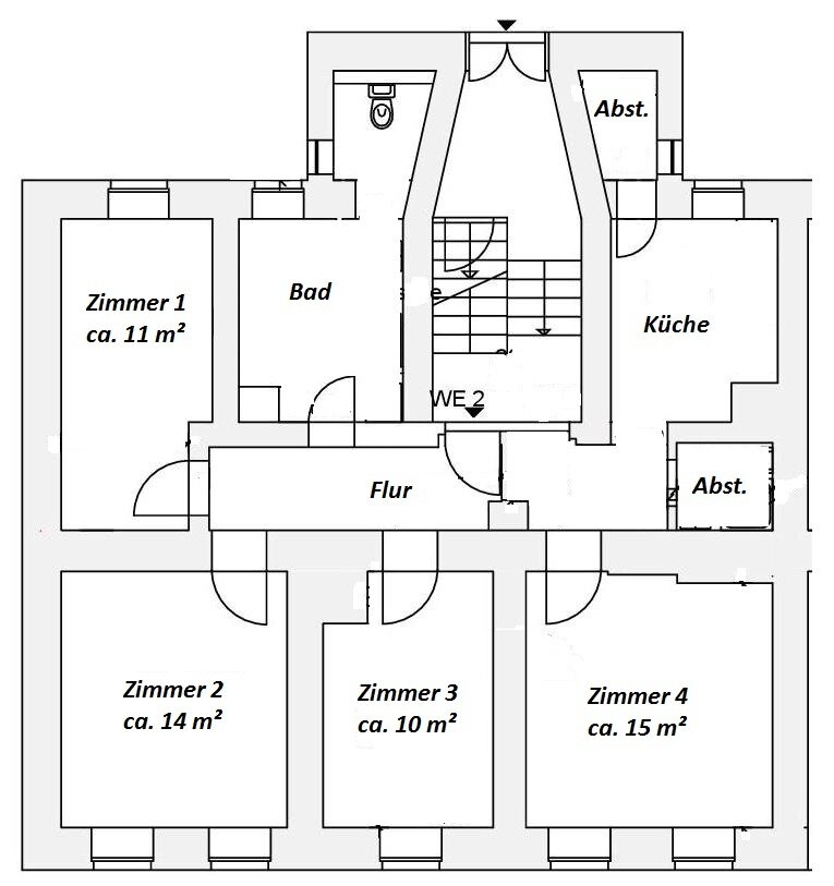 Wohnung zur Miete 673 € 4 Zimmer 79,1 m²<br/>Wohnfläche EG<br/>Geschoss 01.02.2025<br/>Verfügbarkeit Robert-Koch-Straße 6 Schkeuditz Schkeuditz 04435