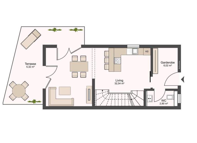 Doppelhaushälfte zum Kauf - Erstbezug 859.000 € 3 Zimmer 95,4 m² 196,7 m² Grundstück Baldham 85598