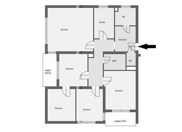 Wohnung zum Kauf 195.000 € 5 Zimmer 3. Geschoss Judendorfer Straße 33b Leoben 8700