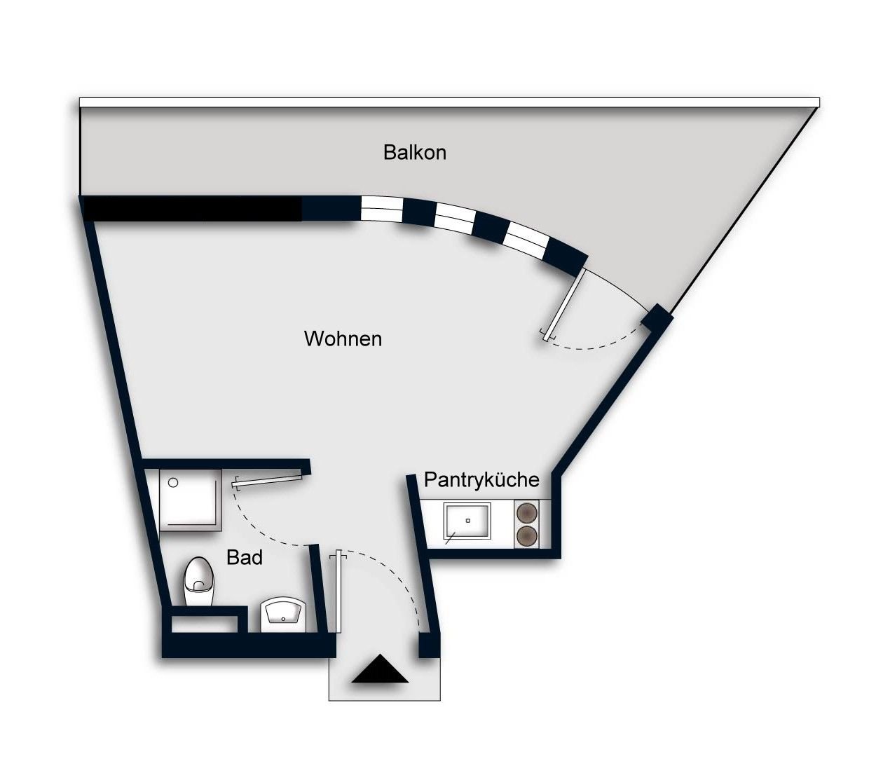 Wohnung zum Kauf als Kapitalanlage geeignet 74.000 € 1 Zimmer 23,5 m²<br/>Wohnfläche Moislinger Allee St. Lorenz - Süd Lübeck 23558