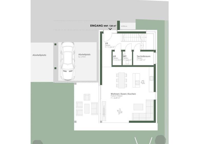 Haus zum Kauf - Erstbezug 985.000 € 4 Zimmer 135 m² 344 m² Grundstück Schirrmanngasse Andritz Graz 8045