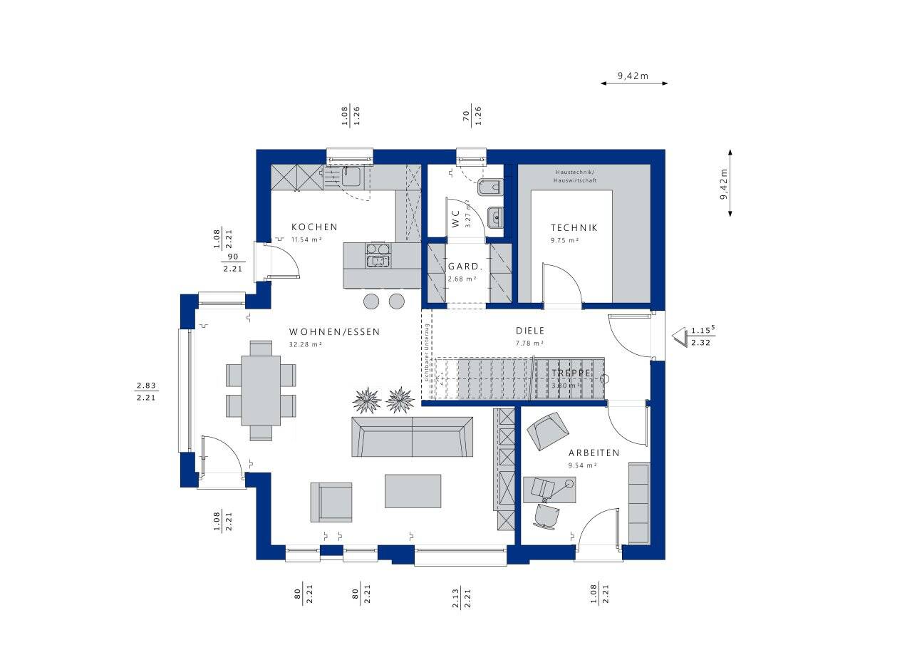 Einfamilienhaus zum Kauf provisionsfrei 489.621 € 6 Zimmer 145 m²<br/>Wohnfläche 905 m²<br/>Grundstück Himmelkron Himmelkron 95502