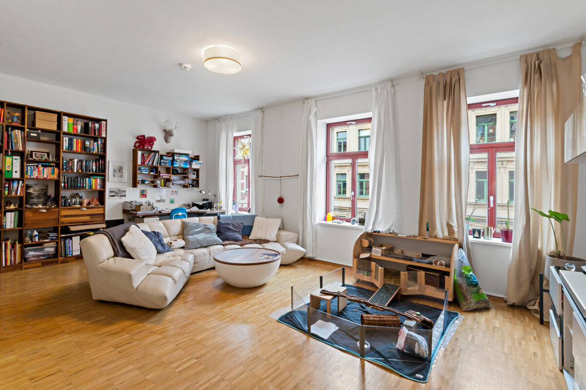 Wohnung zum Kauf 445.000 € 4 Zimmer 128 m²<br/>Wohnfläche 2.<br/>Geschoss Schillerstraße 34 Paulusviertel Halle 06114