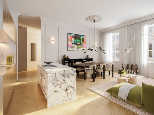 Terrassenwohnung zum Kauf - Erstbezug 399.000 € 2 Zimmer 48,9 m² 1. Geschoss Wien 1150