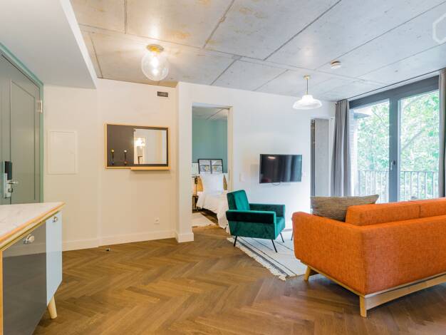 Wohnung zur Miete Wohnen auf Zeit 2.085 € 3 Zimmer 50 m² frei ab sofort Gesundbrunnen Berlin 13355