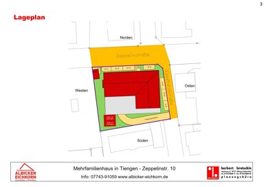 Wohnung zum Kauf provisionsfrei 472.500 € 4 Zimmer 105 m² 3. Geschoss Zeppelinstr. 10 Tiengen Waldshut-Tiengen 79761