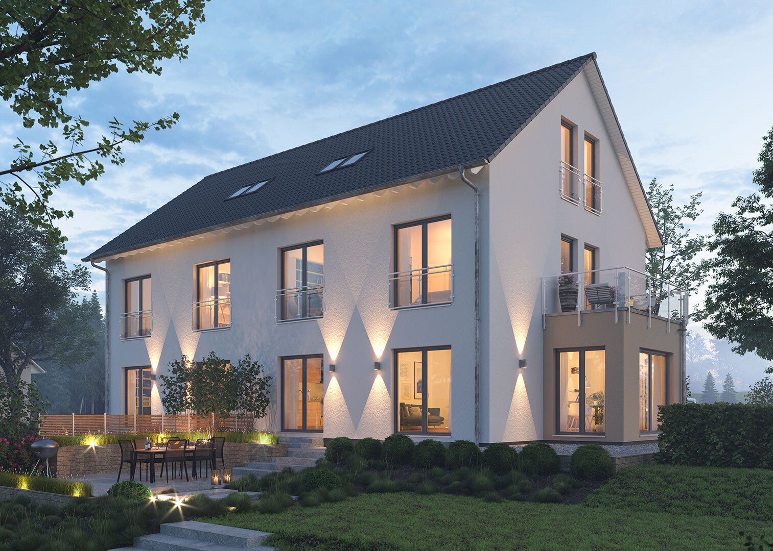 Doppelhaushälfte zum Kauf 660.296 € 4 Zimmer 135 m²<br/>Wohnfläche 280 m²<br/>Grundstück Oberländerstraße 87 Hochzoll - Süd Augsburg 86163