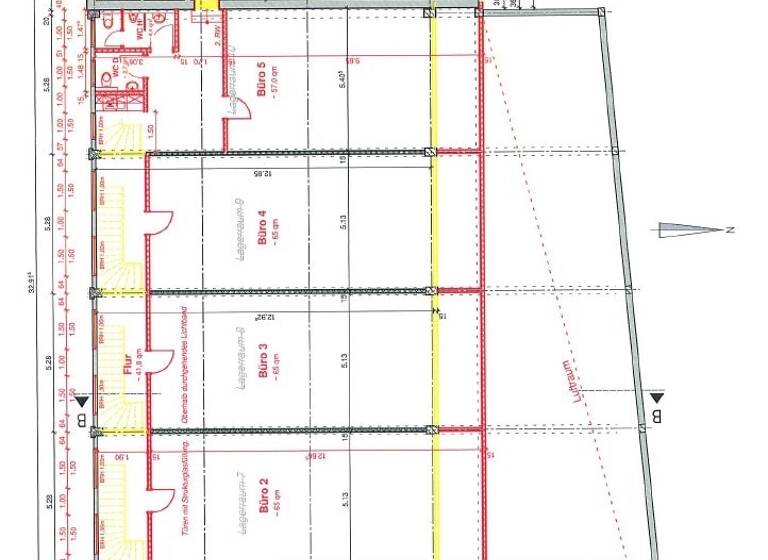Büro zur Miete 4.800 € 5 Zimmer Ravensberg Kiel 24118