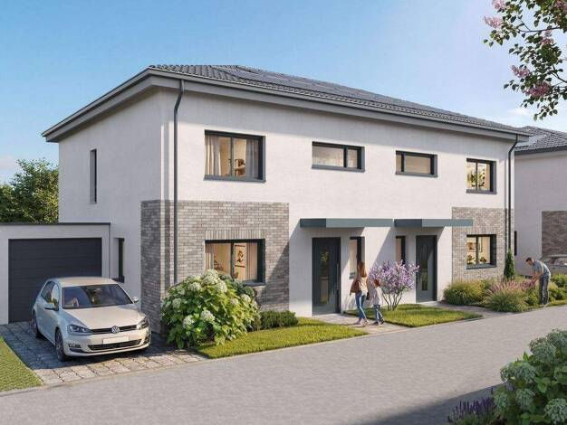 Doppelhaushälfte zum Kauf - Neubau 589.500 € 4 Zimmer 133,2 m² 239 m² Grundstück frei ab 15.12.2027 Hauptstraße 37 Vanikum Rommerskirchen 41569