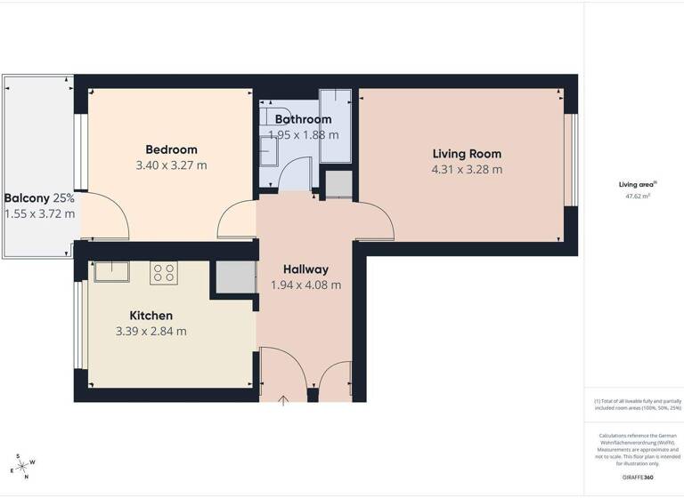 Wohnung zum Kauf 79.000 € 2 Zimmer 50 m² 3. Geschoss Innenstadt Pirmasens 66955