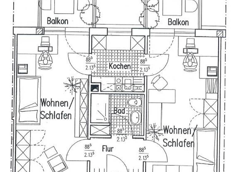 Wohnung zum Kauf 338.000 € 2 Zimmer 51,1 m²<br/>Wohnfläche Centrum Münster 48149