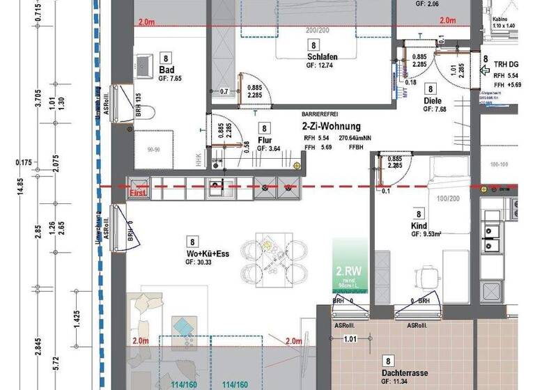 Wohnung zum Kauf - Erstbezug provisionsfrei 469.000 € 3 Zimmer 77 m² 2. Geschoss frei ab sofort Sulzbach 71560