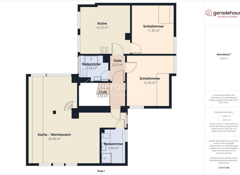 Mehrfamilienhaus zum Kauf 353.000 € 7 Zimmer 167 m² 709 m² Grundstück Lingen 49808