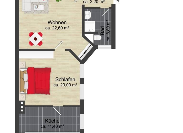 Wohnung zur Miete 443 € 2 Zimmer 65 m² 3. Geschoss frei ab sofort Sternstraße 11 Altstadt Magdeburg 39104