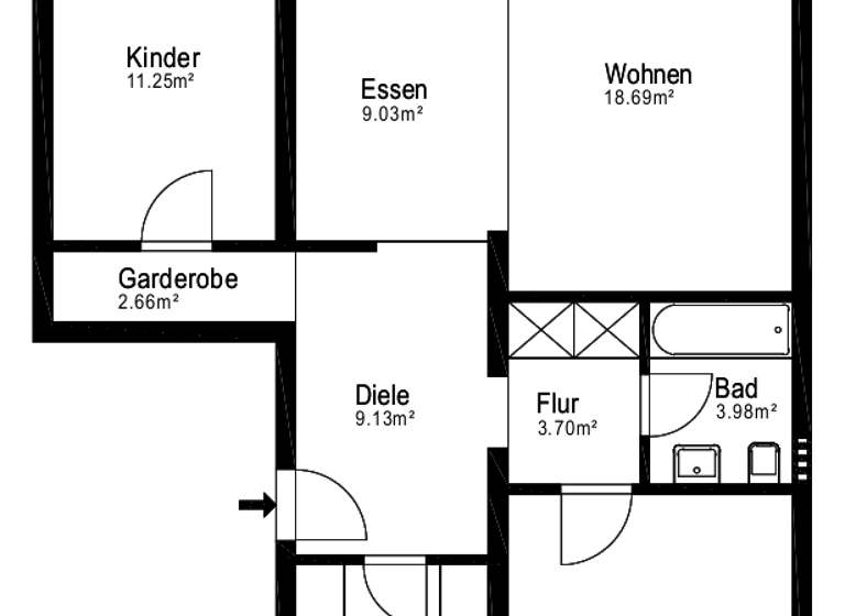 Wohnung zum Kauf provisionsfrei 239.000 € 3 Zimmer 80 m²<br/>Wohnfläche 1.<br/>Geschoss Chemnitzer Straße 42 Holweide Köln 51067