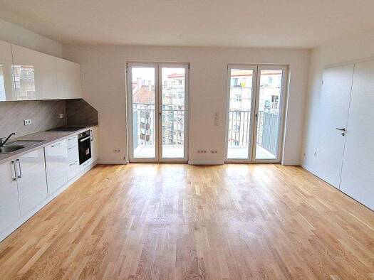 Wohnung zur Miete - Erstbezug 1.100 € 3,5 Zimmer 92,4 m² 2. Geschoss Torgauer Straße 44a Volkmarsdorf Leipzig 04315