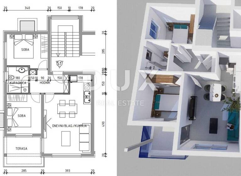 Wohnung zum Kauf 242.830 € 3 Zimmer 69 m² Razanac