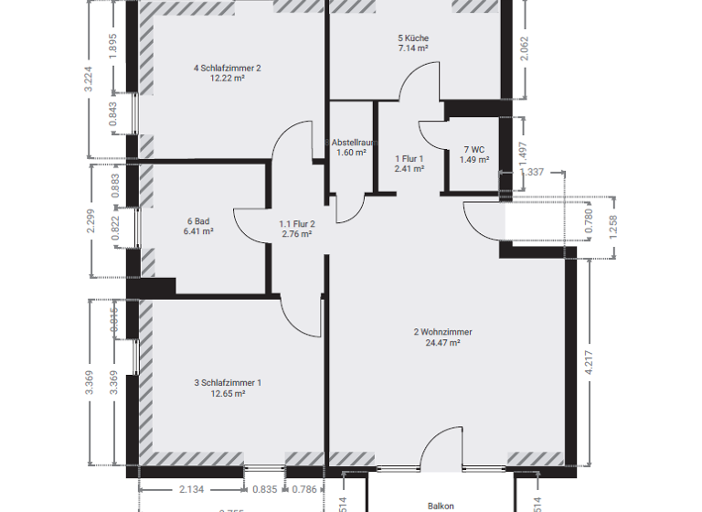 Wohnung zum Kauf 225.000 € 3 Zimmer 68 m² 5. Geschoss Löbtau-Nord Dresden 01157