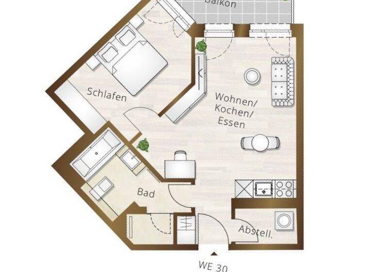 Wohnung zur Miete auf Zeit 1.362 € 2 Zimmer 50 m² frei ab sofort Waldstraße 2a Zentrum-Nordwest Leipzig 04105