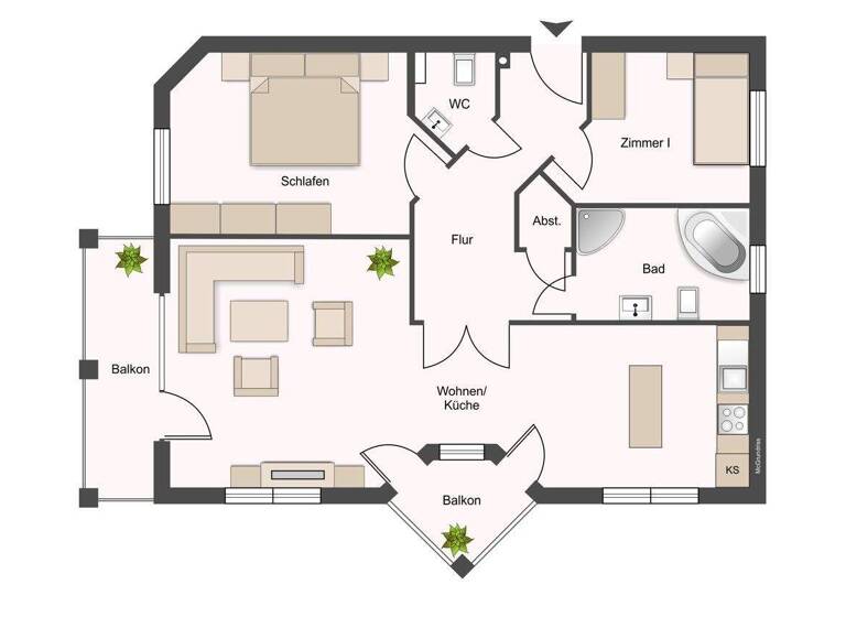 Wohnung zur Miete 1.700 € 3 Zimmer 97 m² 1. Geschoss frei ab 01.05.2026 Volksdorf Hamburg 22359