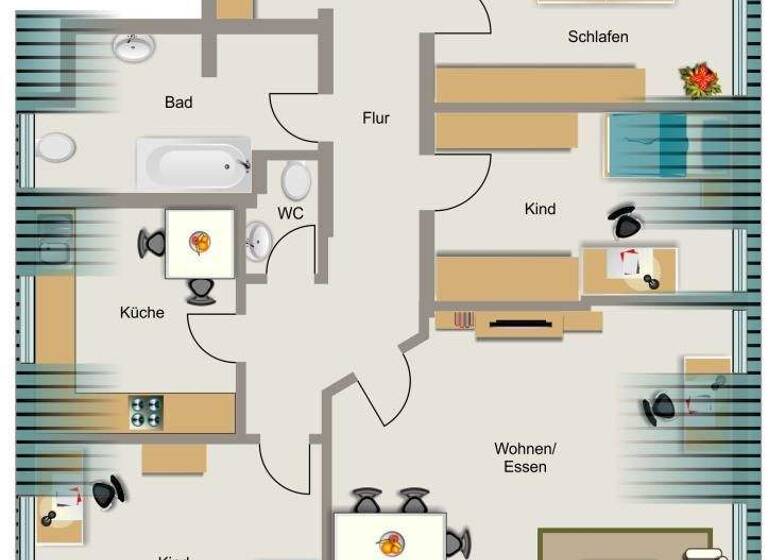 Wohnung zur Miete 542 € 3,5 Zimmer 82,1 m² EG frei ab 01.03.2026 Bertastraße 25 Feldmark Gelsenkirchen 45883