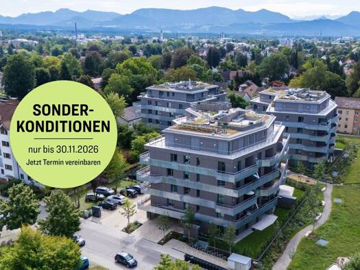 Wohnung zum Kauf - Erstbezug provisionsfrei 828.000 € 3 Zimmer 110 m² EG Herderstraße West Rosenheim 83024