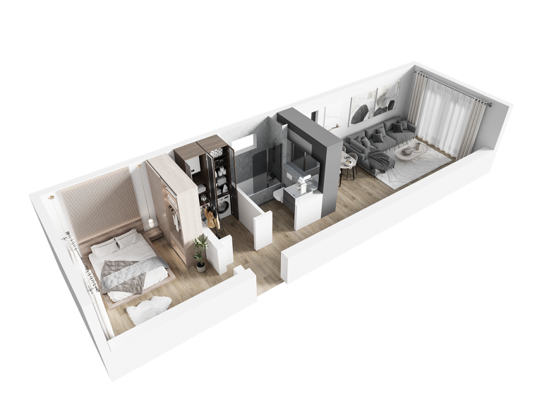 Wohnung zum Kauf - Erstbezug provisionsfrei 149.000 € 2 Zimmer 47,1 m² Arensdorf Briesen 15518