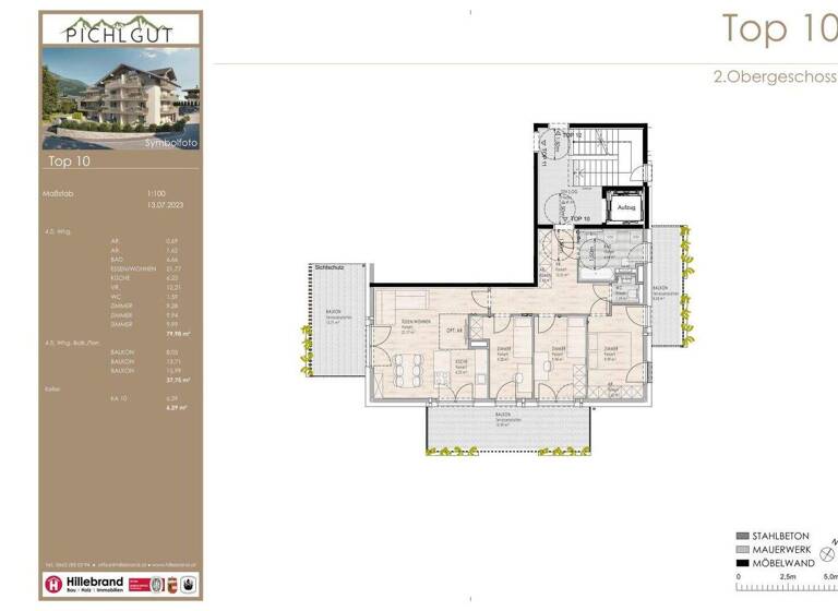 Wohnung zum Kauf 518.000 € 4 Zimmer 80 m² 2. Geschoss Bruck an der Großglocknerstraße 5671