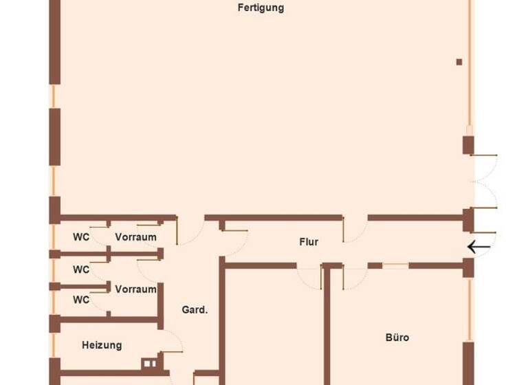 Produktionshalle zur Miete 1.400 € 434 m² Lagerfläche Burk 91596
