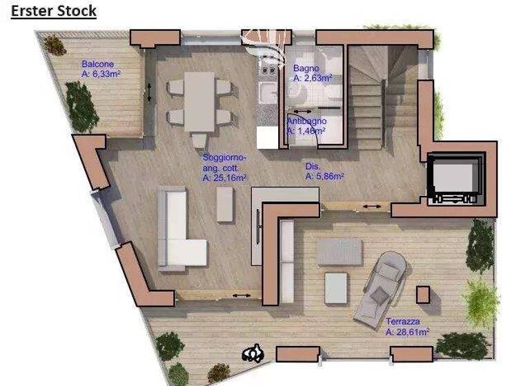 Reihenmittelhaus zum Kauf 1.030.000 € 4 Zimmer 259 m² Leifers 39055