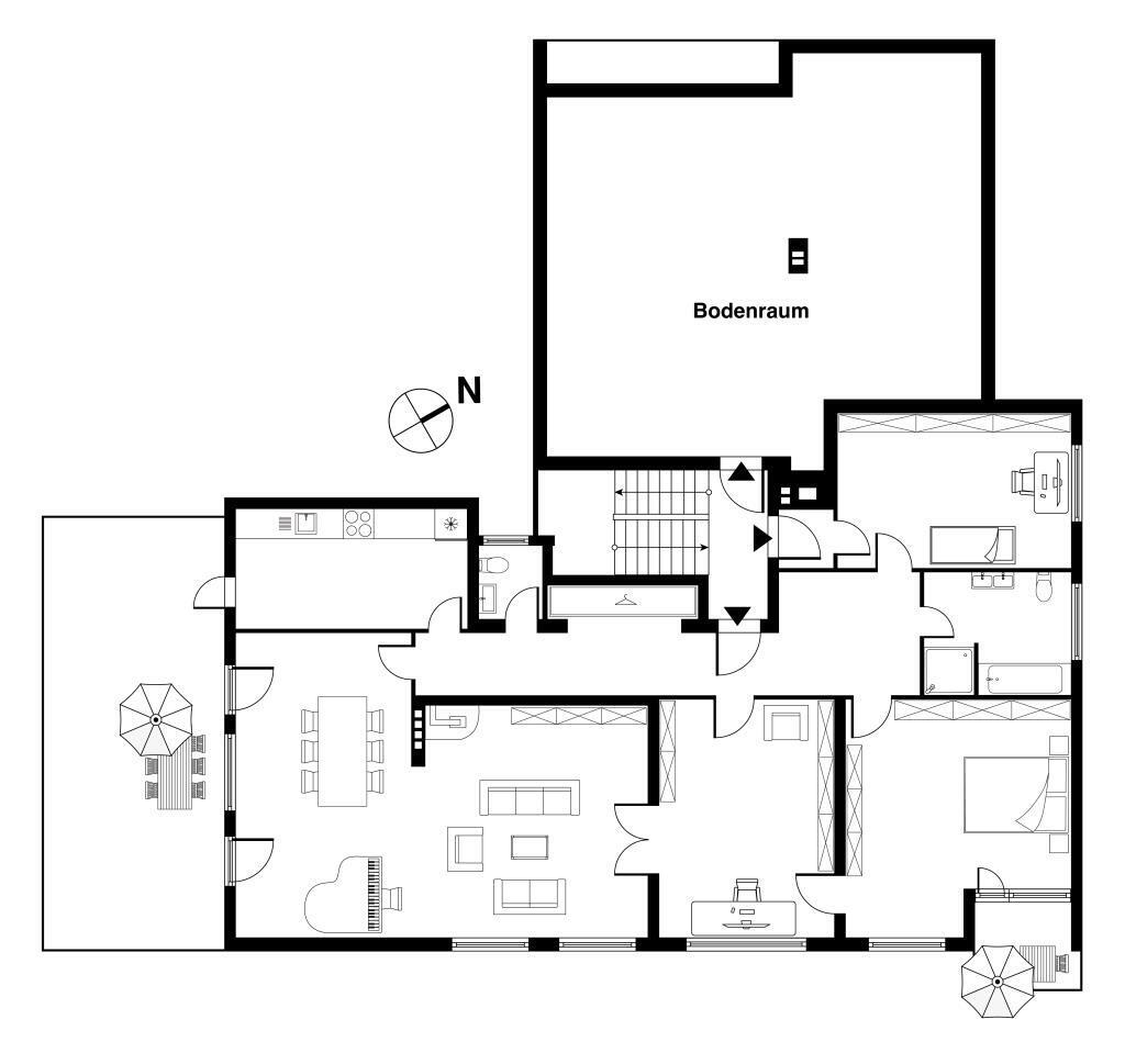 Wohnung zum Kauf provisionsfrei 900.000 € 4 Zimmer 203 m²<br/>Wohnfläche 3.<br/>Geschoss Konradshöhe Berlin 13505