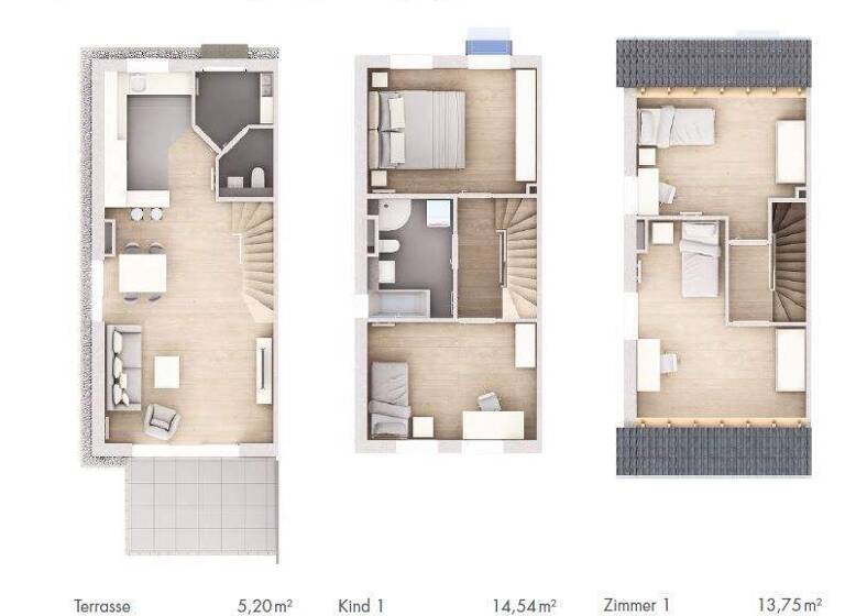 Reihenendhaus zum Kauf - Erstbezug 499.900 € 5,5 Zimmer 122 m² 210 m² Grundstück Am alten Bahnhof 6-8 Wolfskehlen Riedstadt / Wolfskehlen 64560