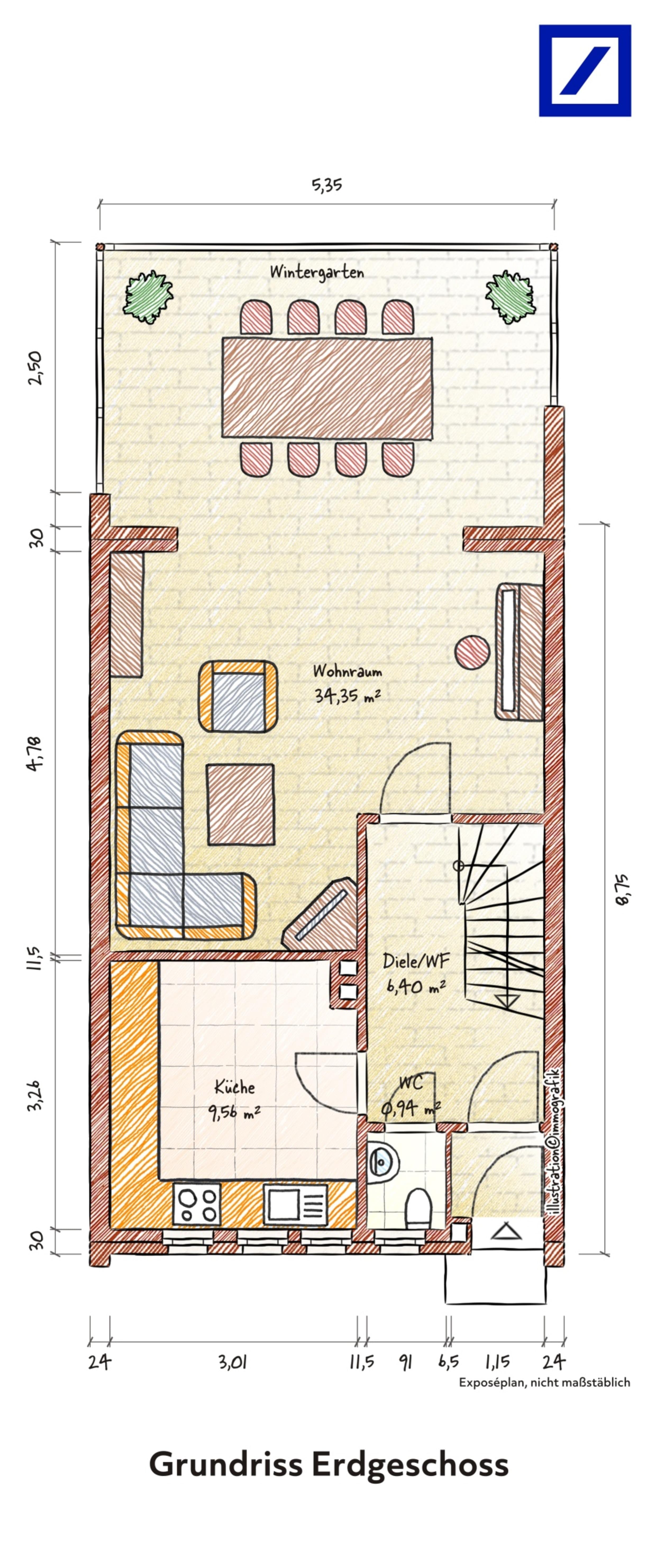 Reihenmittelhaus zum Kauf 249.000 € 6 Zimmer 120 m²<br/>Wohnfläche 134,8 m²<br/>Grundstück ab sofort<br/>Verfügbarkeit Lesum Bremen 28717