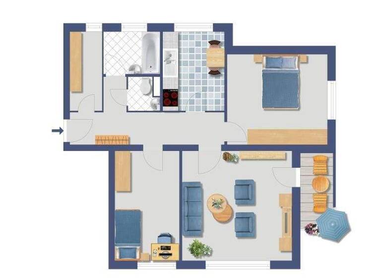 Wohnung zum Kauf provisionsfrei 253.000 € 3 Zimmer 67,7 m² Hammarskjöldring 92 Niederursel Frankfurt am Main 60439
