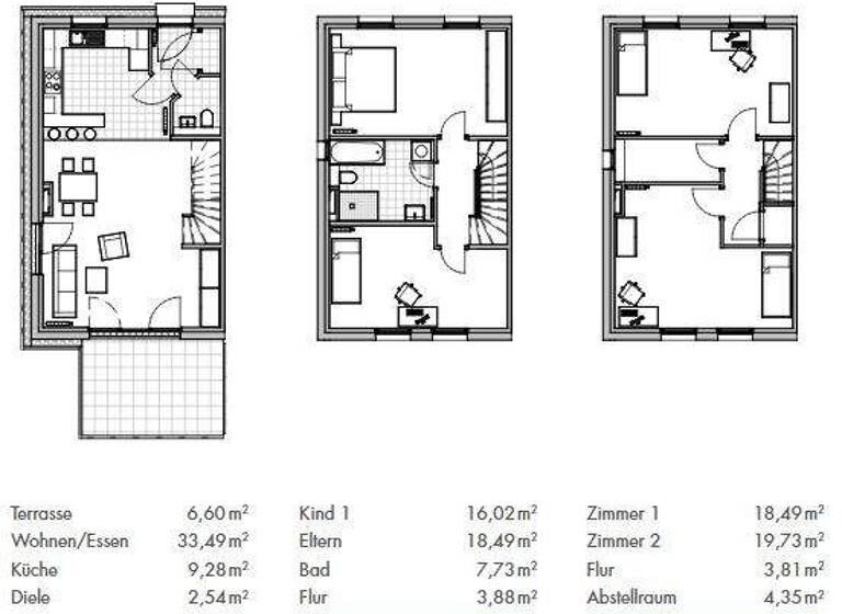 Doppelhaushälfte zur Miete - Erstbezug 1.679 € 5,5 Zimmer 146 m² 180 m² Grundstück Biblis 68647