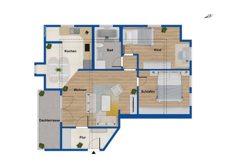 Wohnung zum Kauf 150.000 € 3 Zimmer 68,5 m²<br/>Wohnfläche Dachgeschoss<br/>Geschoss Schönefeld-Abtnaundorf Leipzig 04347