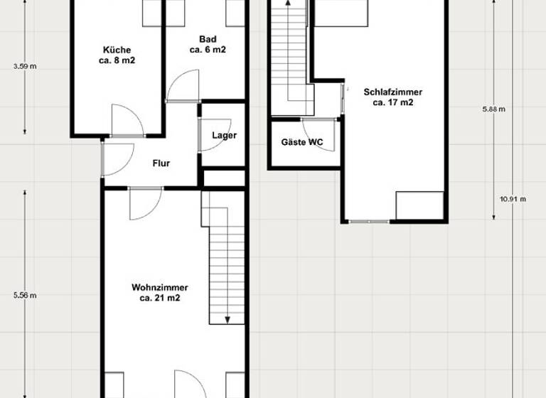 Maisonette zur Miete 301 € 2 Zimmer 66,8 m² frei ab sofort Rochlitz 09306