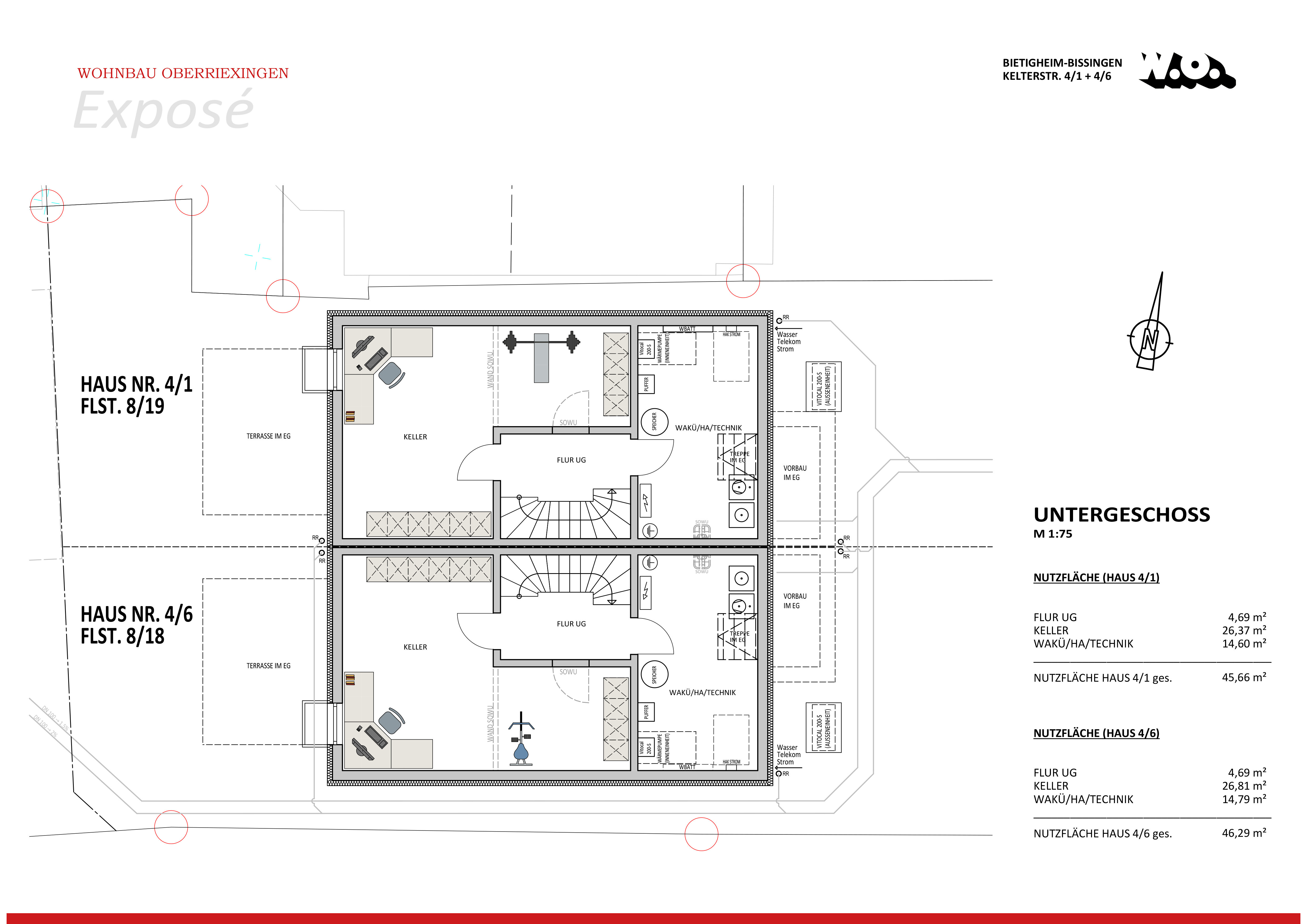 Doppelhaushälfte zum Kauf provisionsfrei 799.300 € 6 Zimmer 133 m²<br/>Wohnfläche 173 m²<br/>Grundstück Kelterstraße 4/6 Bissingen - West Bietigheim-Bissingen 74321