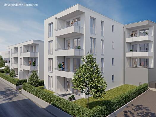 Wohnung zum Kauf - Erstbezug provisionsfrei 634.000 € 4 Zimmer 107,3 m² 2. Geschoss Bruckstraße 32 Fellbach Fellbach 70734